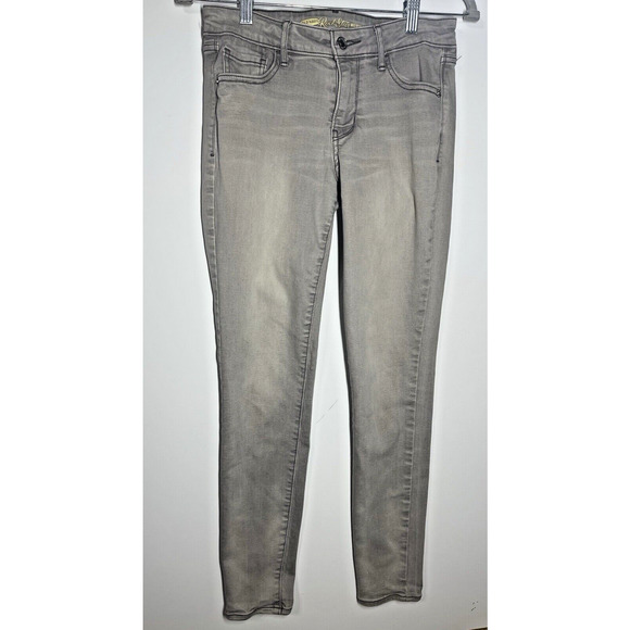 Old Navy Womens Charcoal Grey Wash Mid Rise Jeans Denim Preppy Casual Size 4 - Picture 2 of 8